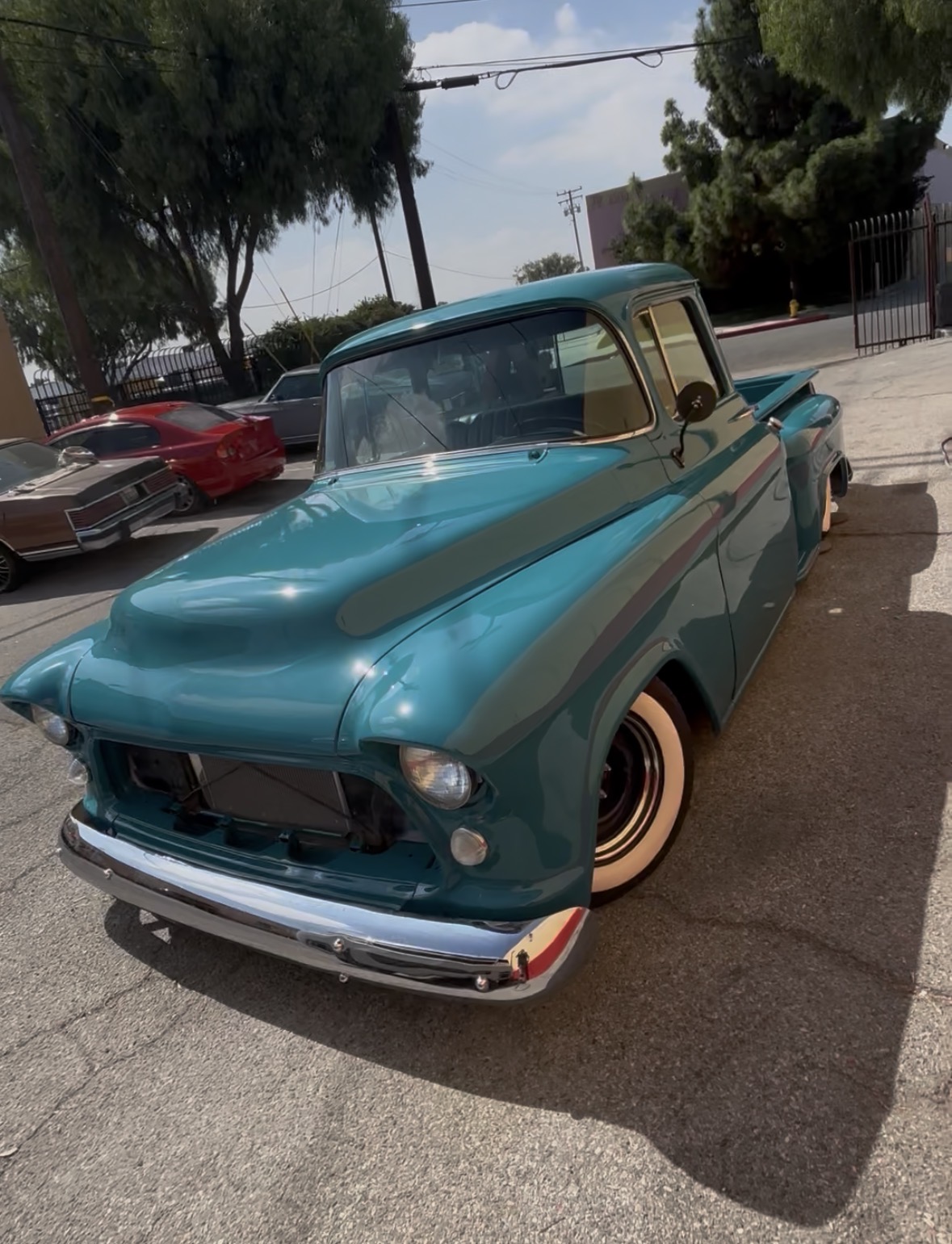 Classic truck after paint work